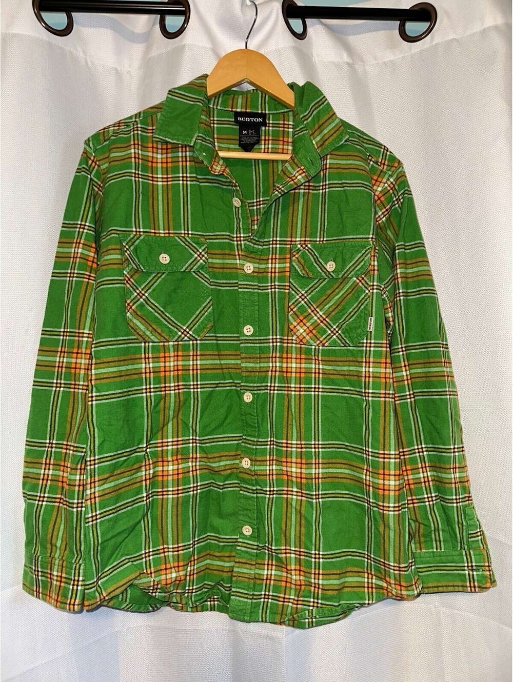 Burton Men's Organic Cotton Cottage 90s Plaid Button-Up M